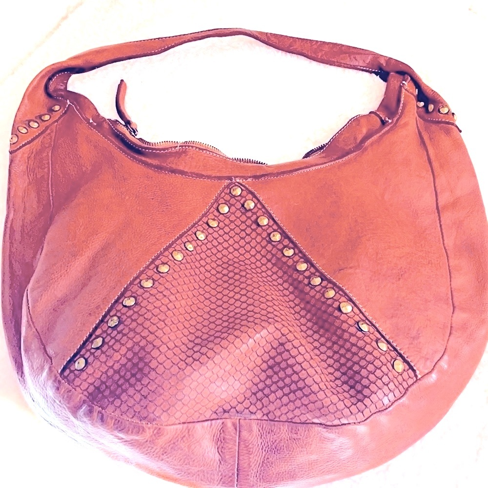 ITALY Fiori di Firenze leather shoulder bag